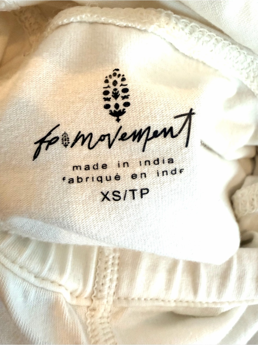 FP Movement by Free People White Hoodie with Ombre Stripe XS Lightweight - Picture 4 of 13
